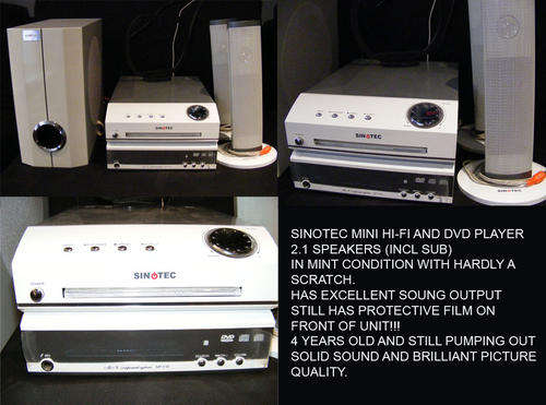 SINOTEC MINI HI-FI AND DVD PLAYER
