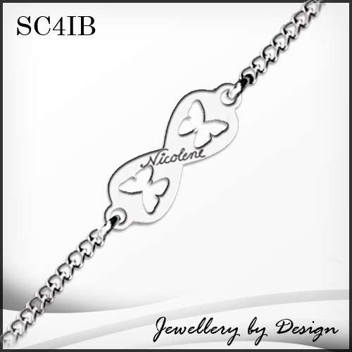 INFINITY BUTTERFLY BRACELET + FREE ENGRAVING