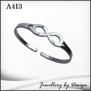NEW! INFINITY CUFF BANGLE + FREE ENGRAVING (A4I3)