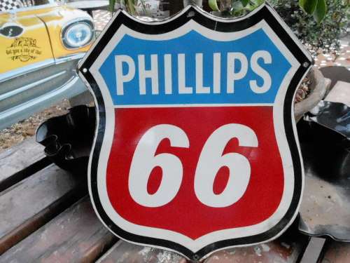 phillips 66 metal sign