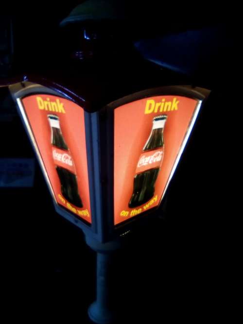 coca cola wall light