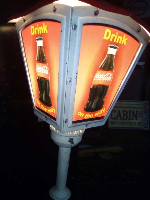 coca cola wall light