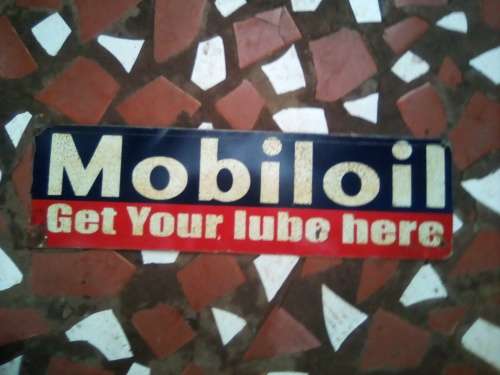 mobil oil sign