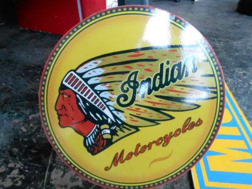 indian motorcycles metal sign