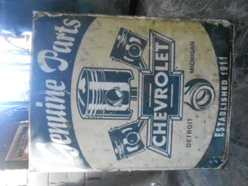 CHEVROLET GENUINE PART METAL SIGN