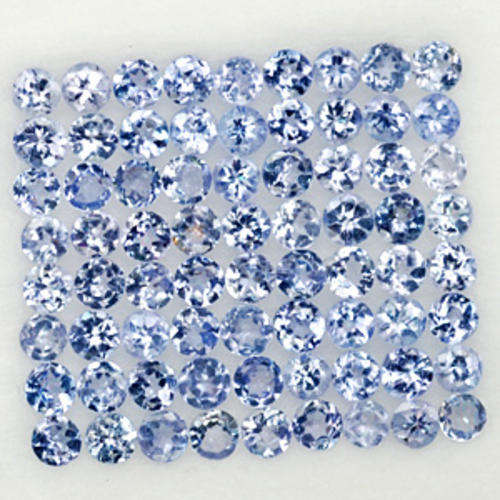 *75* PIECES***5.04Cts***2.40/2.60mm Violet Blue Tanzanite Rounds LOT! - Winner Receives all 75 Pcs