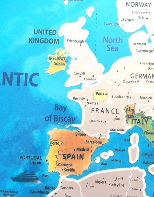 SCRATCH OFF WORLD MAPS - LOCAL STOCK!!!