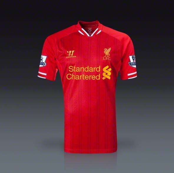 LIVERPOOL FC 2013/2014 HOME SHIRT SOCCER / FOOTBALL JERSEY - SIZE M