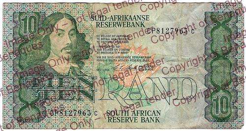 South Africa / Suid Africa CL Stals Ten Rand  "CP8127963c"