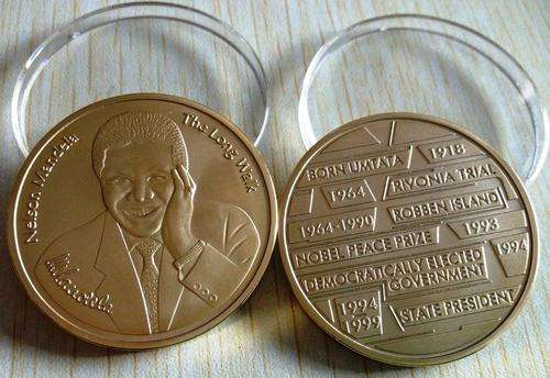 Nelson Mandela Long Journey "Copper-Gold Plated Clad Coin"