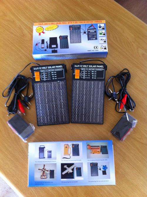 3,6,9 & 12 Volt Battery Solar Panel (2 for price of one)