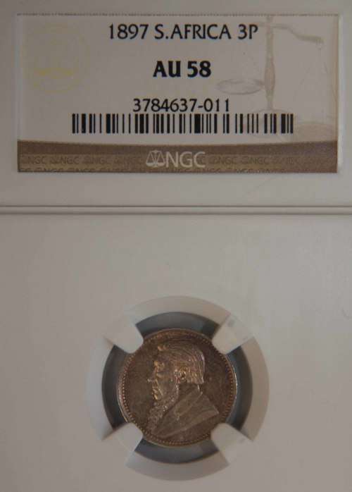 1897 ZAR Tickey (3P)