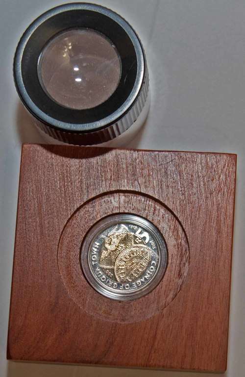 Proof R 5 Bicentennial of the Coinage of Griqua Town (1815-2015)