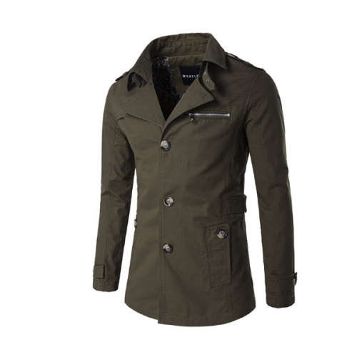 Men's Lovely Army Green Coat