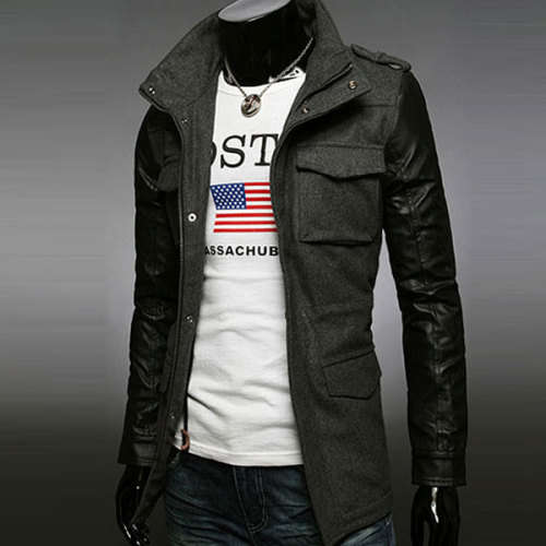 Men's Sexy Grey Coat