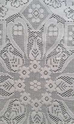 Lovely Vintage Cream Lace Tablecloth