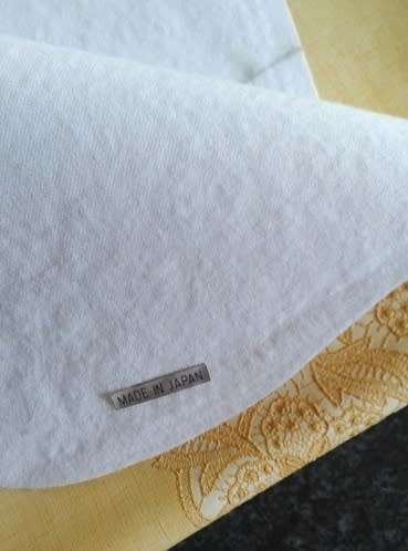 Vintage vinyl tablecloth flannel back mustard colour