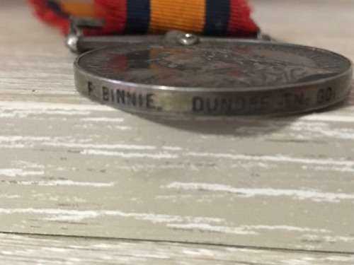 QSA X 2 : ISSUED TO L SERJT F BINNIE  AND F BINNIE