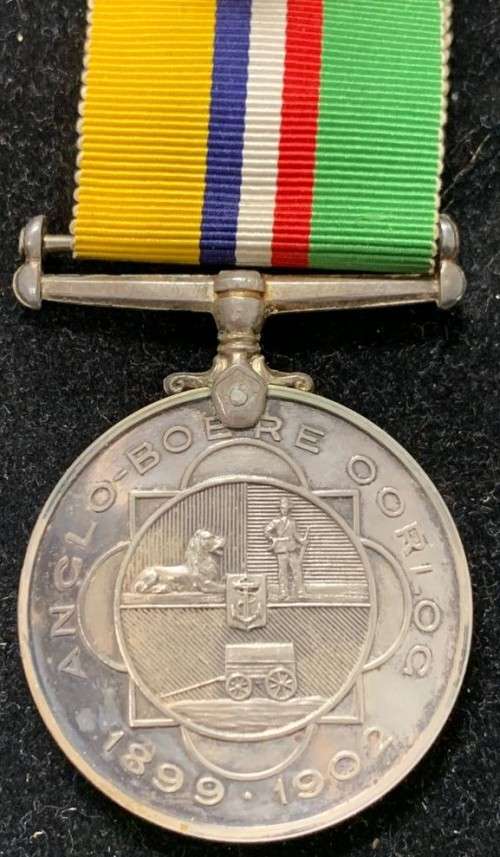 ANGLO BOER WAR MEDAL ISSUED TO BURGER TJ VAN DEN HEEVER