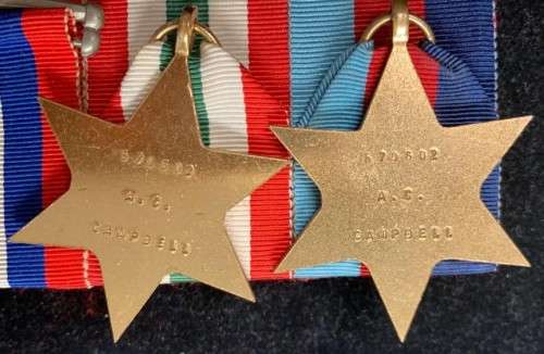WW2 : AD CAMPBELL (SET OF 4 ) NO 578602