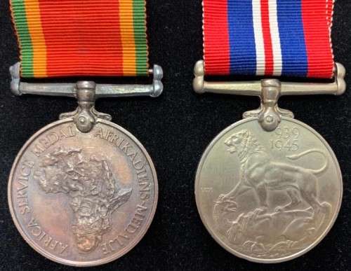 WW2 : ND STONEFIELD (2 MEDALS)