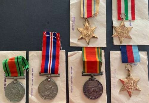 WW2 : SPR J.M. SCHEEPERS (SET OF 6 ) NO 233396 INCL LIBERTY PASS