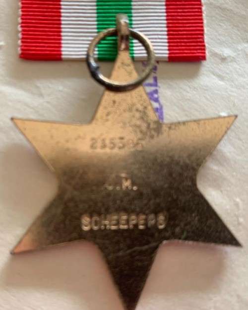 WW2 : SPR J.M. SCHEEPERS (SET OF 6 ) NO 233396 INCL LIBERTY PASS