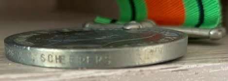 WW2 : SPR J.M. SCHEEPERS (SET OF 6 ) NO 233396 INCL LIBERTY PASS