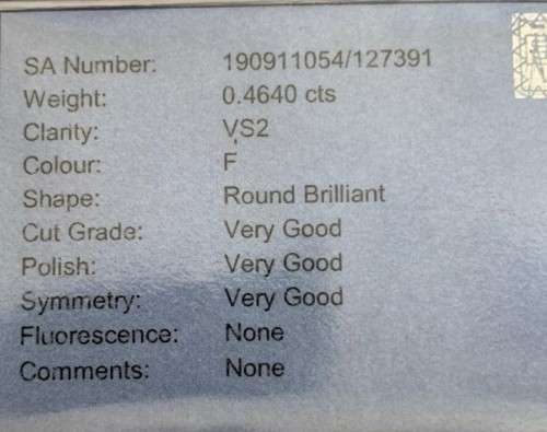 0.46 F VS2 (ROUND) EGL CERT