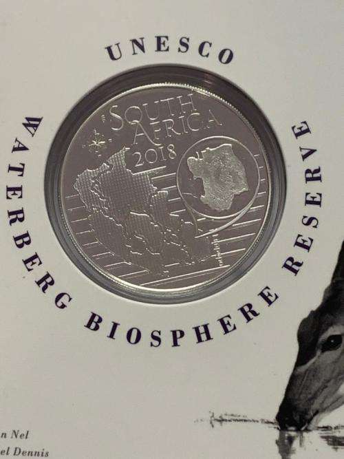 2018 R2 1 OZ SILVER  CROWN - Waterberg Biosphere coin