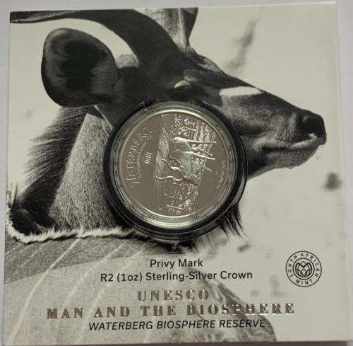 2018 R2 1 OZ SILVER  CROWN - Waterberg Biosphere coin