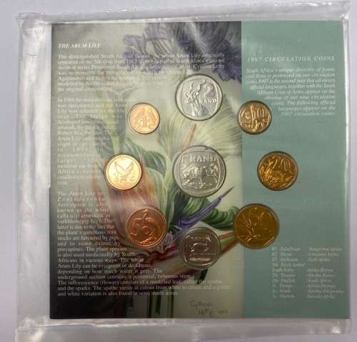 The 1997 ARUM LILY Uncirculated  AND BRILLIANT UNC Coin Collection.