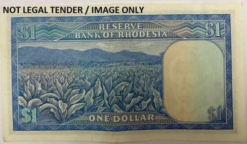 Rhodesian 10 Shillings Note of 18 April 1978 Salisbury No: L98/472743 to 472750.