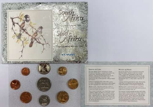 SA 1994 Sparrow Brilliant Uncirculated Coin Set.