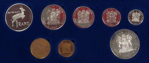 1987 Proof Coin Set with the additional Silver R1.