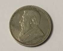 1892 ZAR Kruger Silver Sixpence