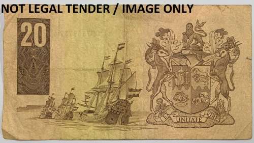 R20 Note by Gov. C. Stals No: CD7569737D, 1ST Issue.