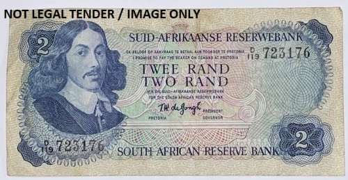 SA, Gov. T.W. De Jongh R2 Note 2nd Issue, No: D119/723176.