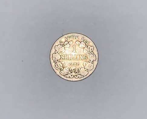 1892,  ZAR 1 Shilling, Silver.