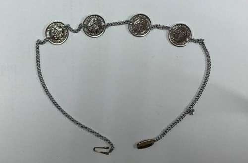 1/4D Queen Elizabeth Regina II 1953 Replica Bracelet. `Silver Plated`.