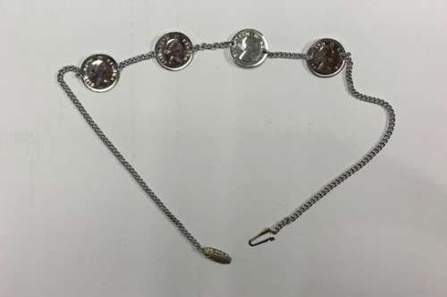 1/4D Queen Elizabeth Regina II 1953 Replica Bracelet. `Silver Plated`.