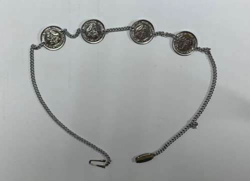 1/4D Queen Elizabeth Regina II 1953 Replica Bracelet. `Silver Plated`.