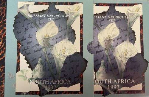 The 1997 ARUM LILY Uncirculated  AND BRILLIANT UNC Coin Collection.