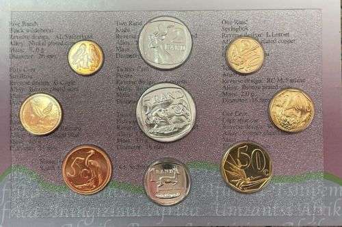 SA 1996 Blue Crane Uncirculated Coin Set.