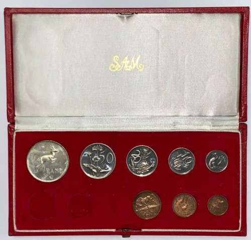 SA 1973 Proof Coin Set, "BUT PLEASE TAKE NOTE, NO GOLD & ONLY R1 IS SILVER".