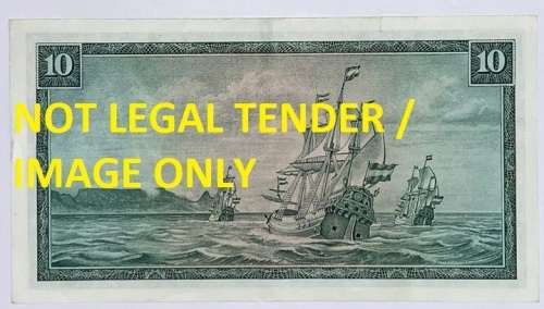 Gov. T.W. De Jongh, R10 Note, 3rd Issue No: C342-074949.