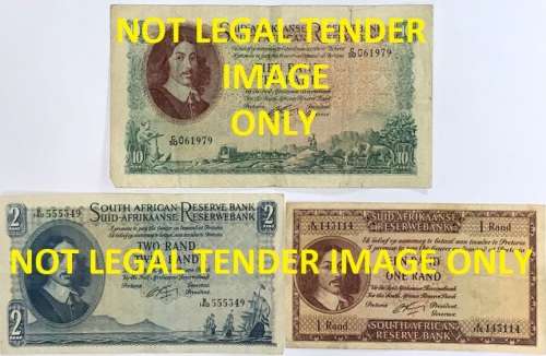 1st Issue / Addition R1, R2, and R10 Note`s by Gov. G. Rissik.
