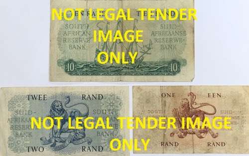 1st Issue / Addition R1, R2, and R10 Note`s by Gov. G. Rissik.