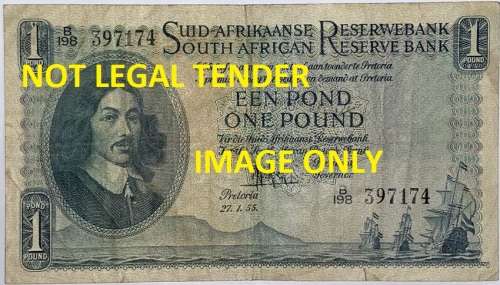 Gov. M.H. De Kock, 3rd Issue of 27.1.55 No: B/198-397174.