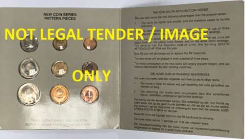 South African Prototype of 1989 coin set example`s by The SA Mint.